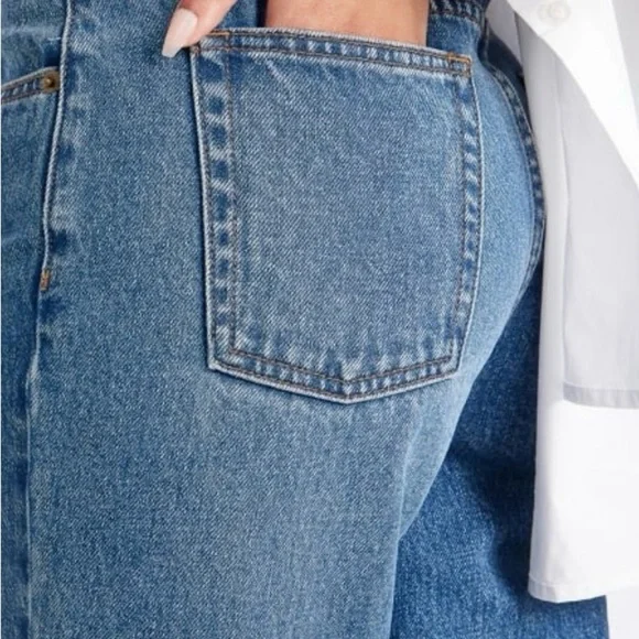 Billie Mid Rise Straight Leg Blue Jeans - Picture 8 of 16